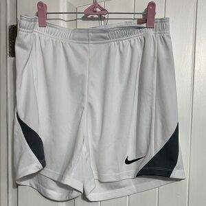 Nike White Shorts with Black Accents